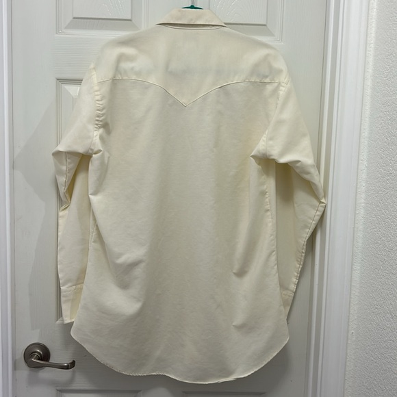 Ruddock Classic Fit Extra Long Tail Men Pearl Snap Western Cowboy Shirt 16 1/2 - Picture 6 of 9